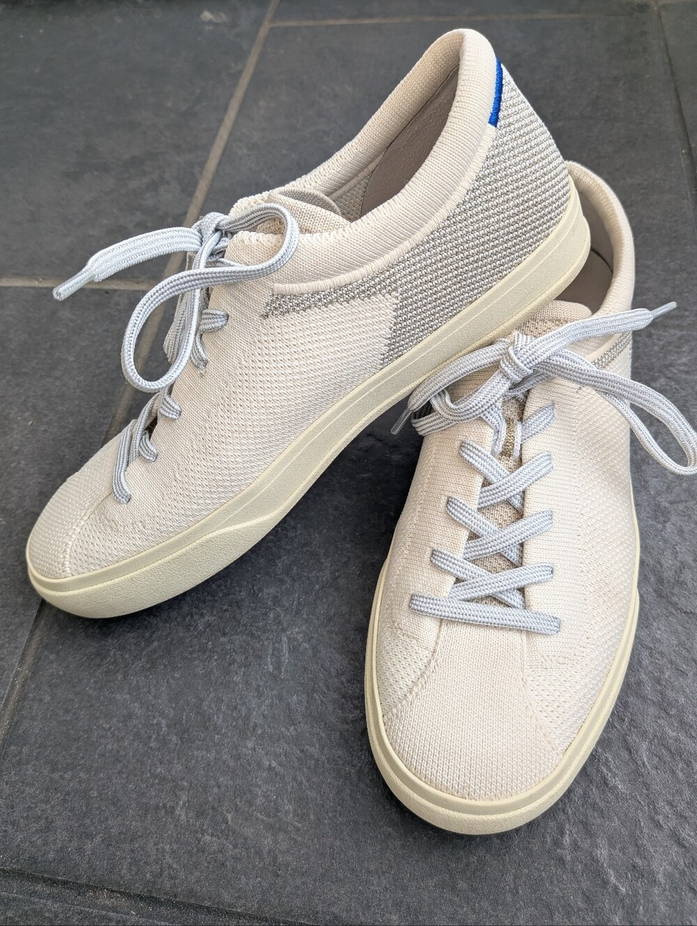 Rothy's Cream Diamond Twill Sneakers